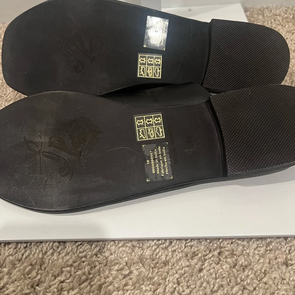 Free People Mila Minimal Flat Sandals Size 10 - Picture 4 of 4
